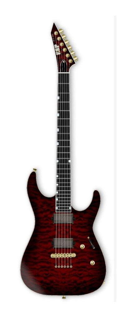 ESP USA M-II NTB NT - Aron Z. Black Cherry Sunburst