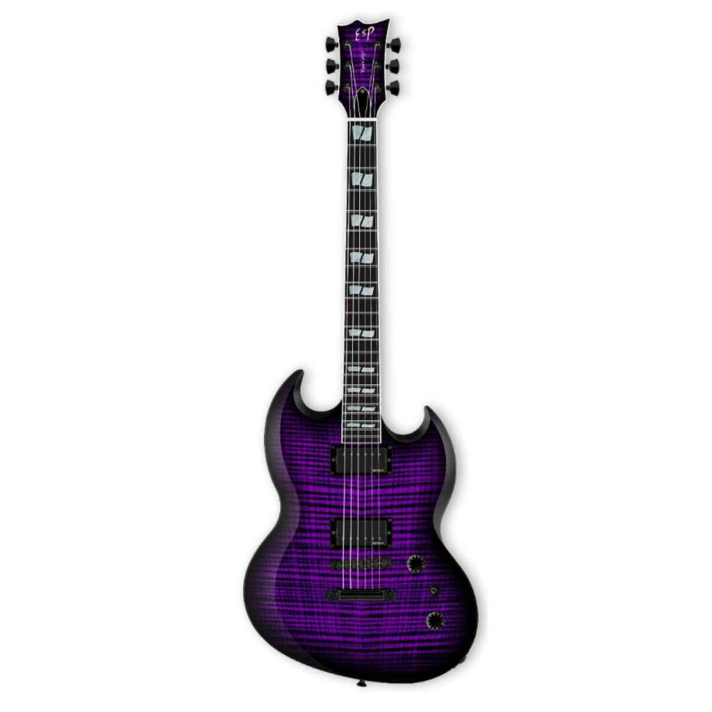 ESP USA VIPER FM BH DARK PURPLE SB EMG EMG 57/66