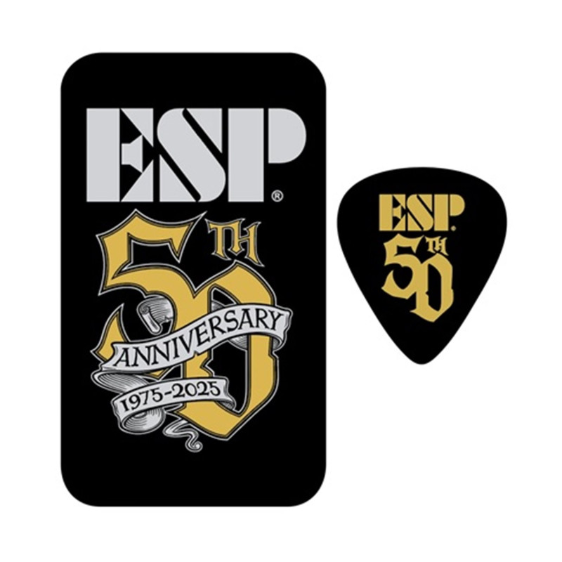 ESP ORIGINAL ESP 50th Anniversary Pick Tin - 12 Picks Limited 50th Anniversary Edition