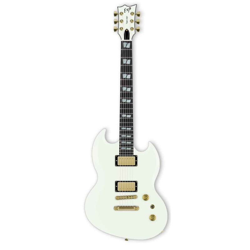 ESP USA VIPER SC BONE WHITE GH SD Saturday Night Special Set, Gloss Finish
