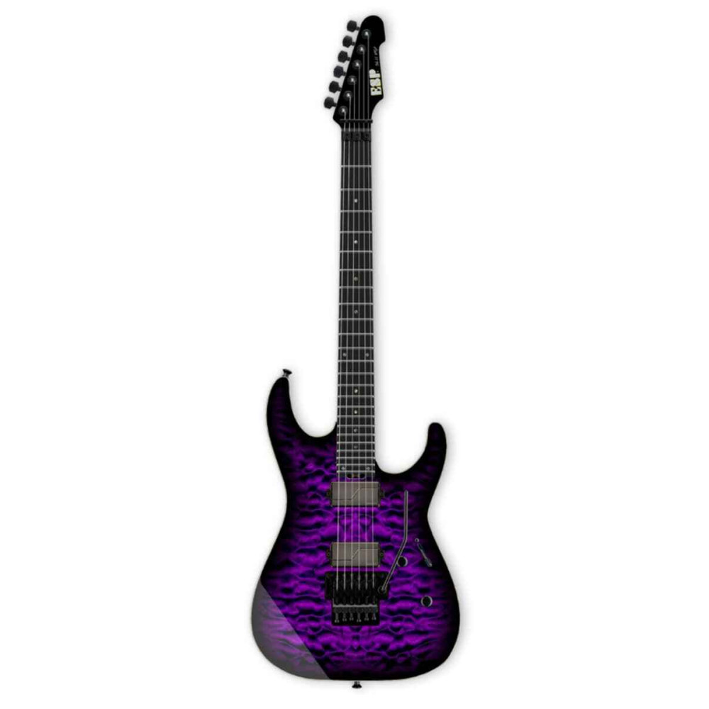 ESP USA M-II FR QM BH DARK PURPLE SB FL Fluence Modern, Gloss Finish