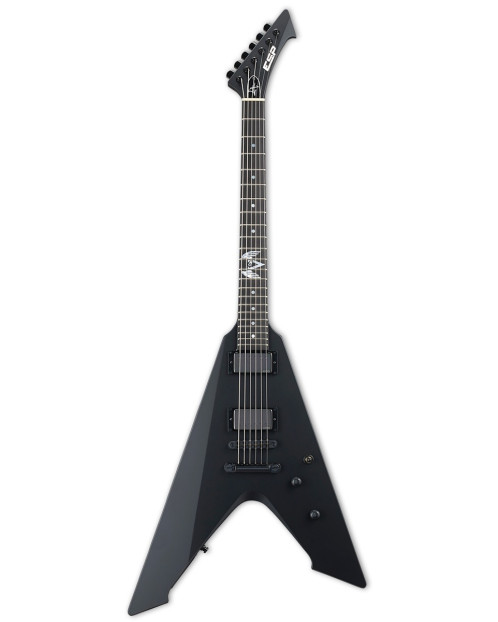 ESP EVULTUREBLKS ORIGINAL VULTURE BLACK SATIN JAMES HETFIELD