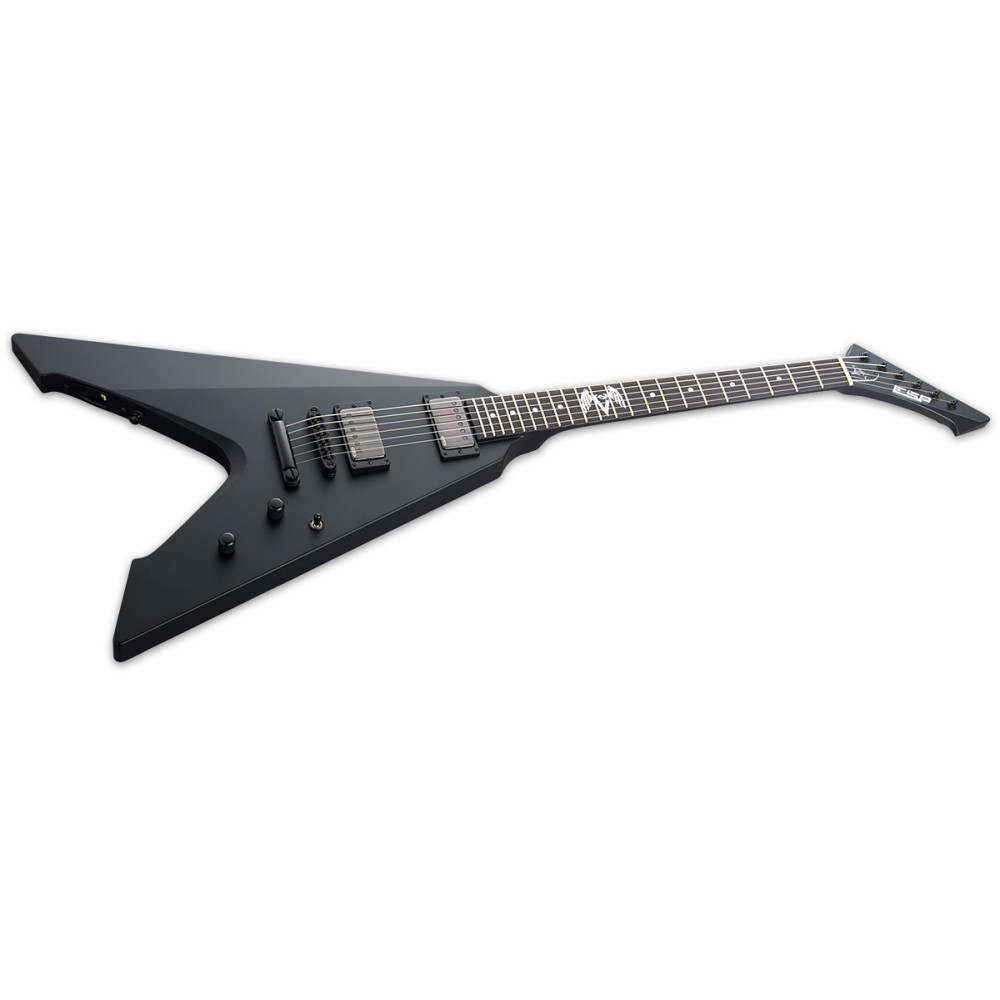 ESP EVULTUREBLKS ORIGINAL VULTURE BLACK SATIN JAMES HETFIELD