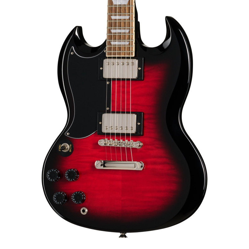 Epiphone SG Tribute Plus, Left-Handed, Cherry Burst