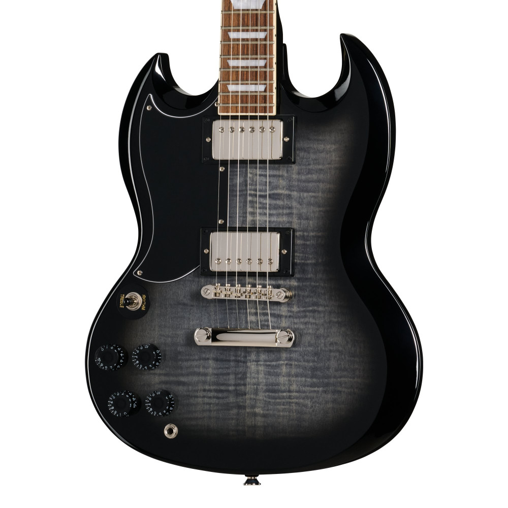 Epiphone SG Tribute Plus, Left-Handed, Ebony Burst