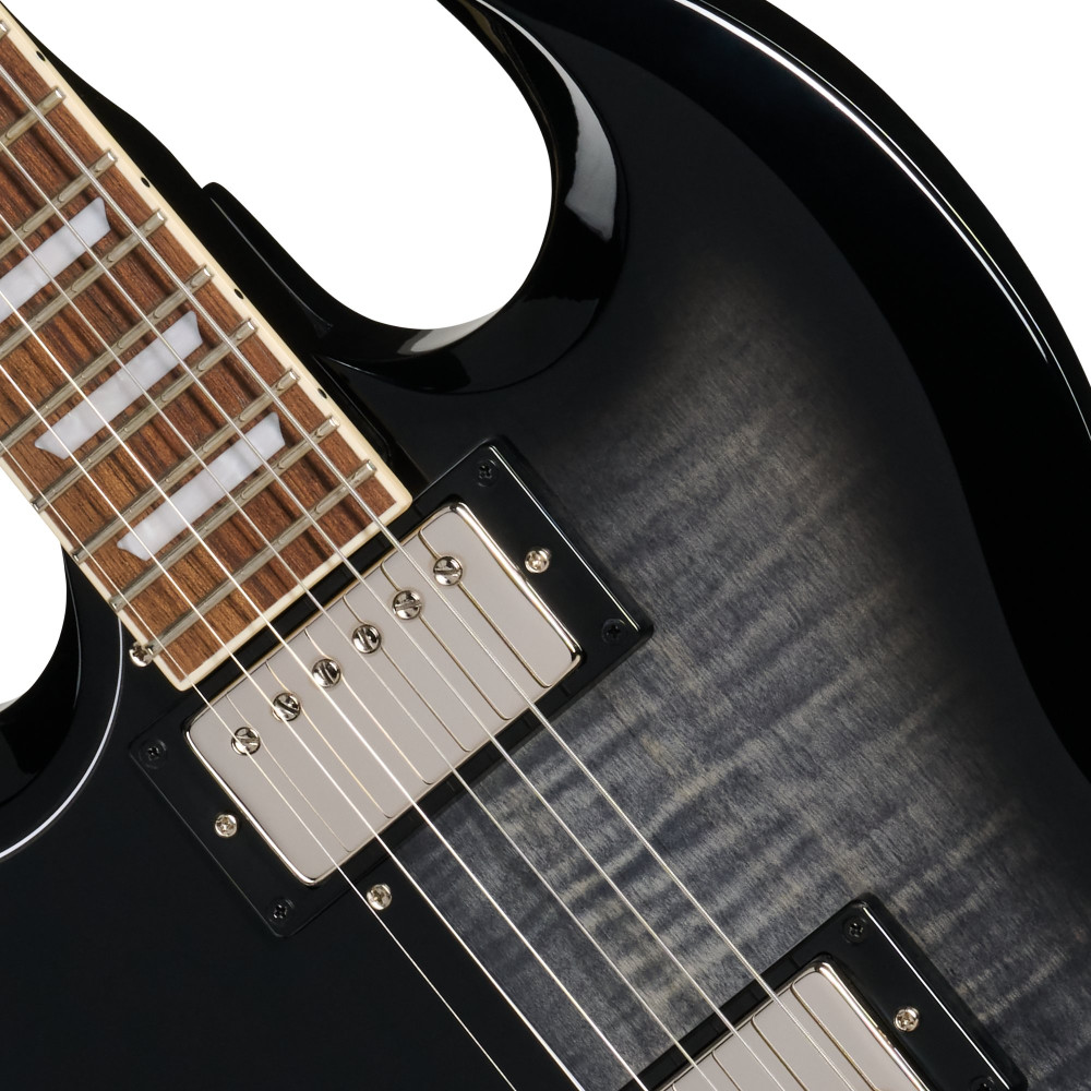Epiphone SG Tribute Plus, Left-Handed, Ebony Burst