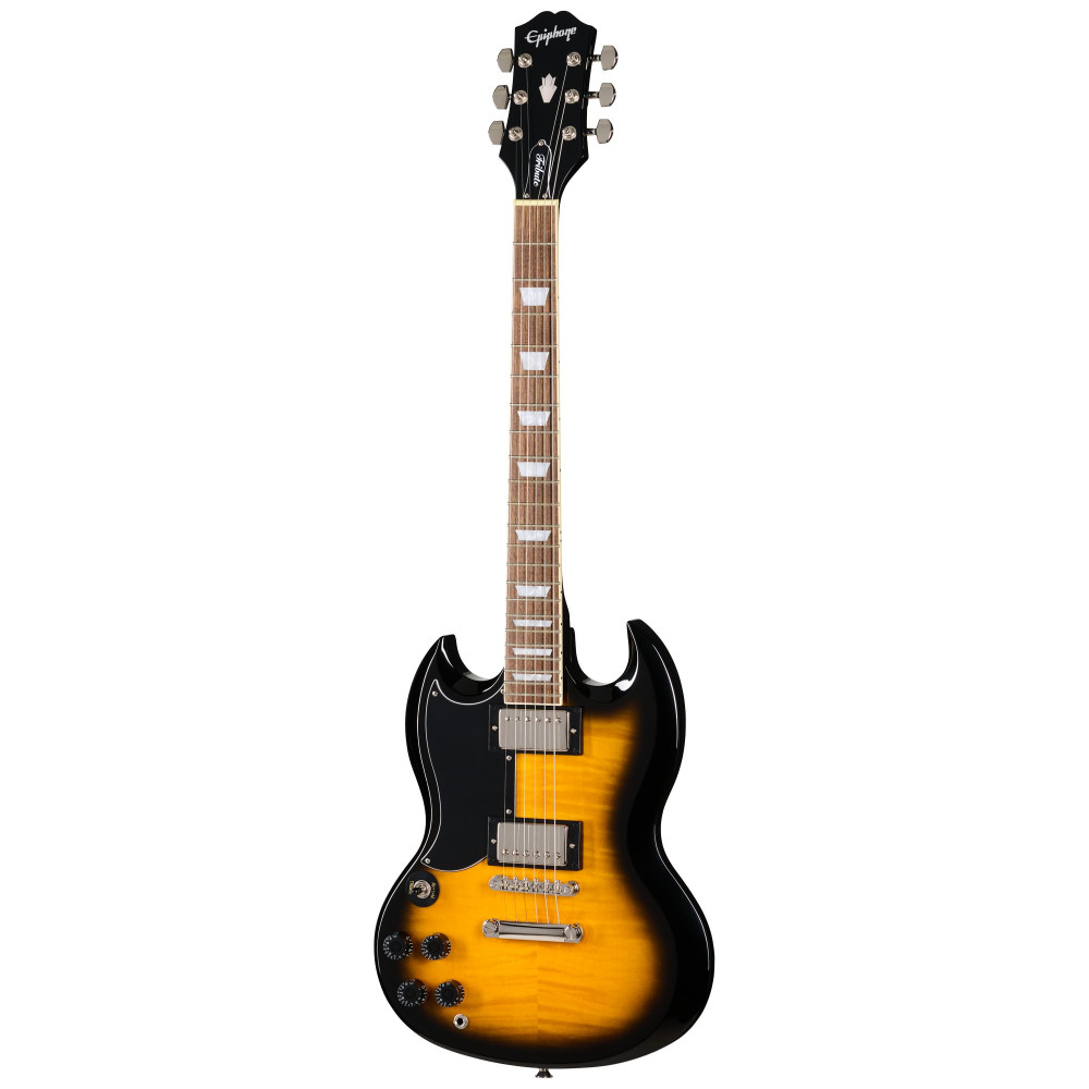 Epiphone SG Tribute Plus, Left-Handed, Vintage Sunburst