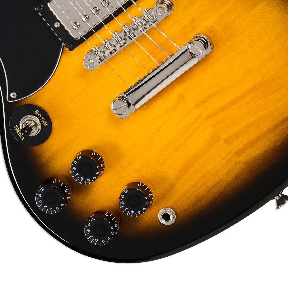 Epiphone SG Tribute Plus, Left-Handed, Vintage Sunburst