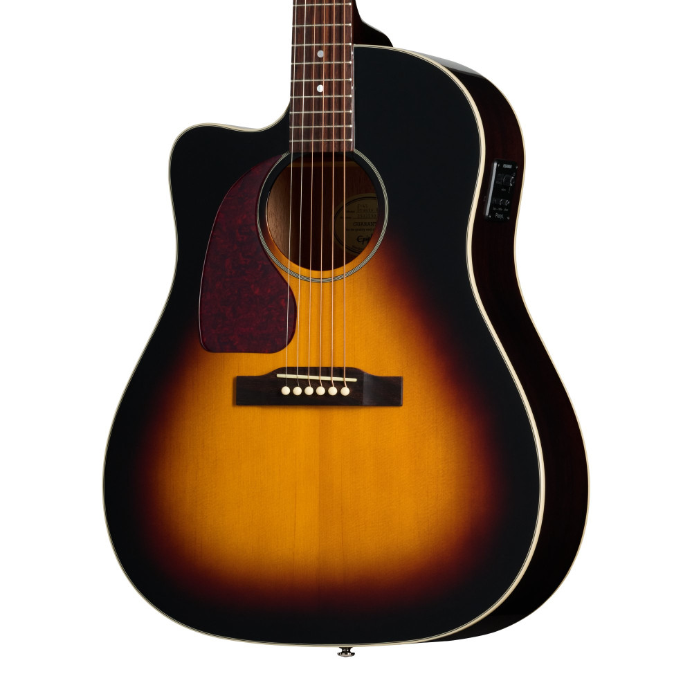 Epiphone J-45 Studio EC, Left-Handed, Vintage Sunburst