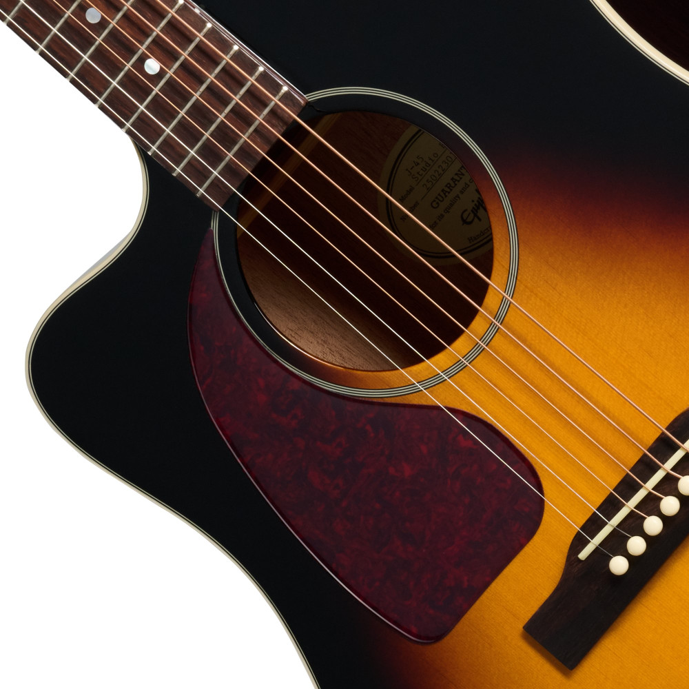 Epiphone J-45 Studio EC, Left-Handed, Vintage Sunburst