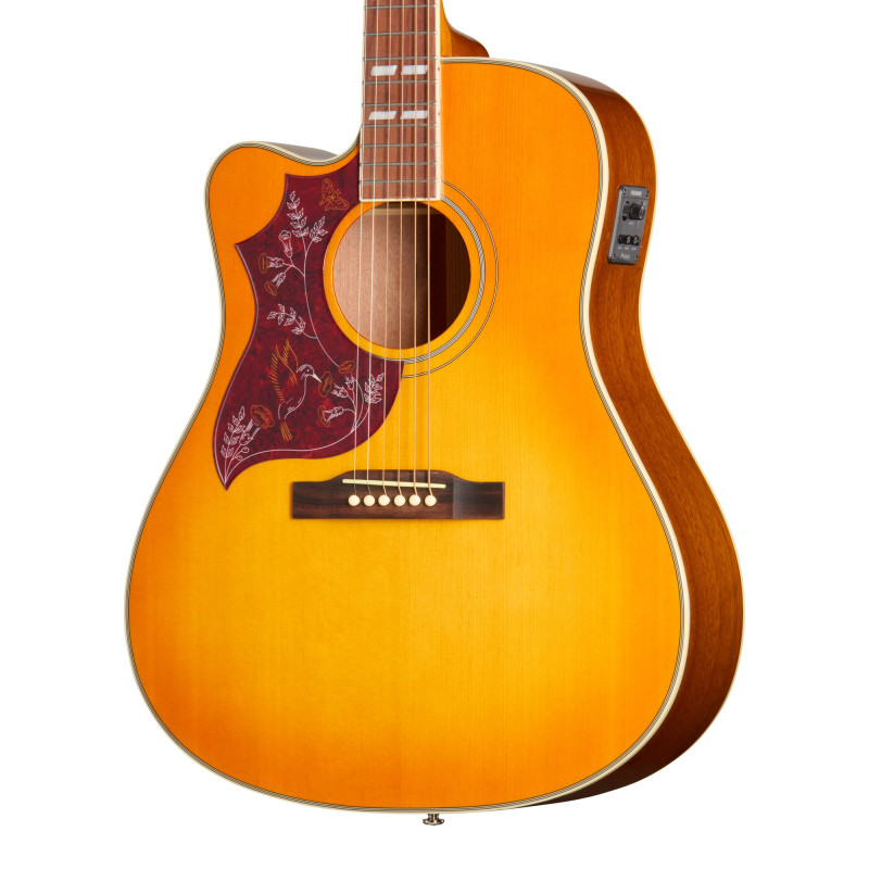 Epiphone Hummingbird Studio EC, Left-Handed, Heritage Cherry Sunburst