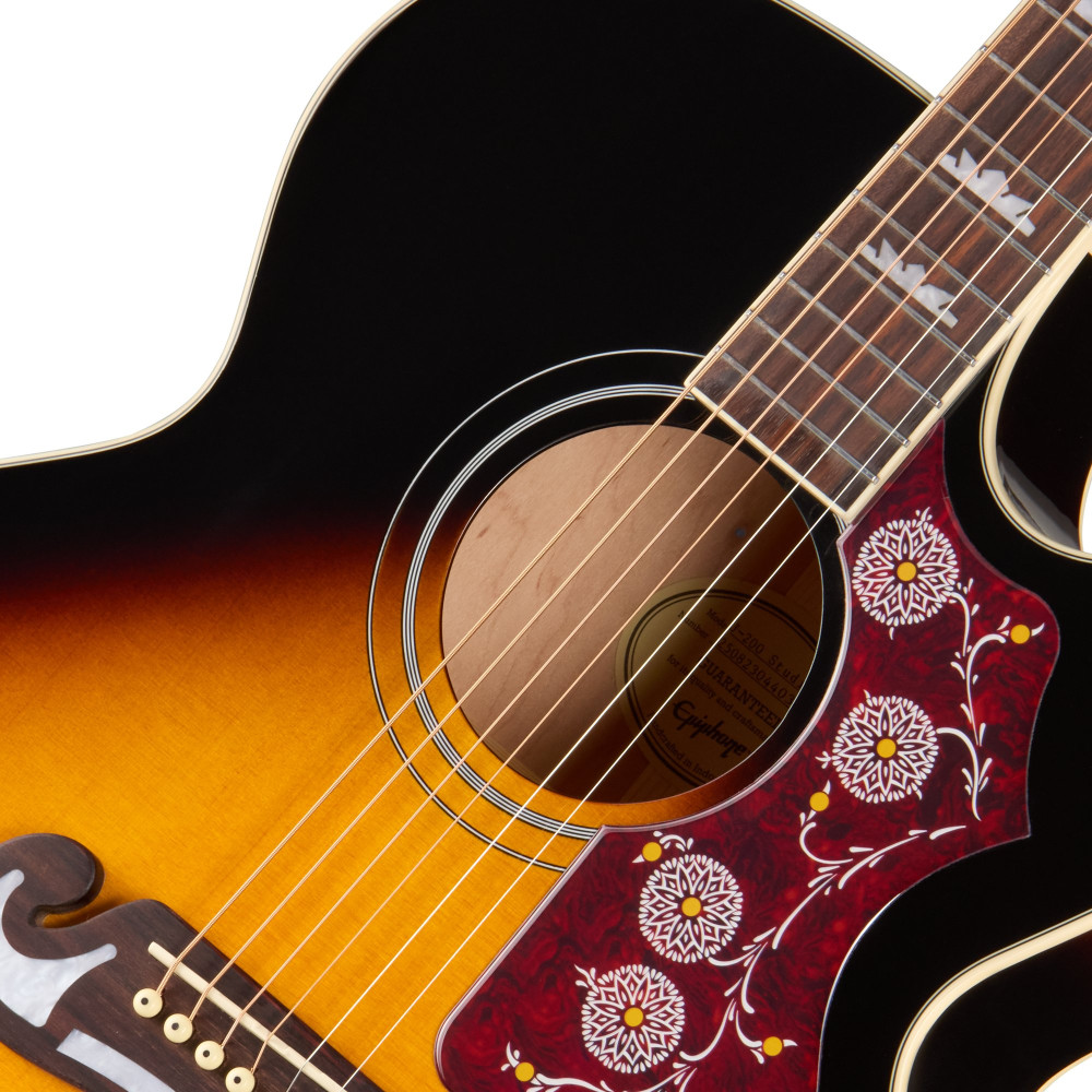 Epiphone J-200 Studio EC, Vintage Sunburst