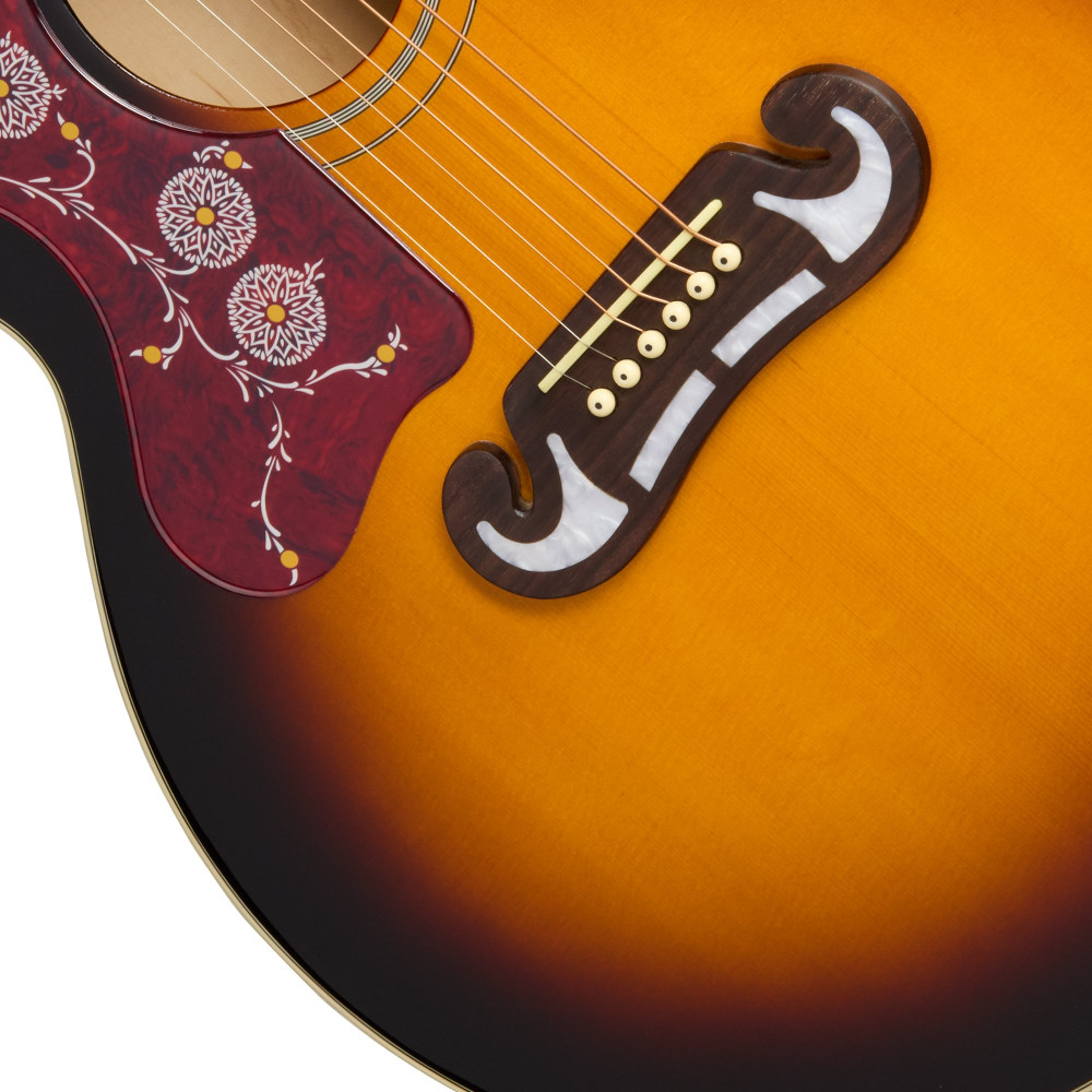 Epiphone J-200 Studio EC, Left-Handed, Vintage Sunburst