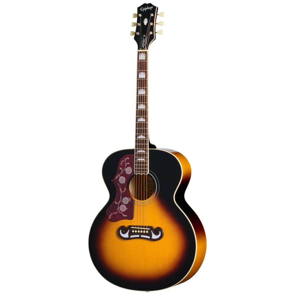 Epiphone J-200 Studio, Left-Handed, Vintage Sunburst
