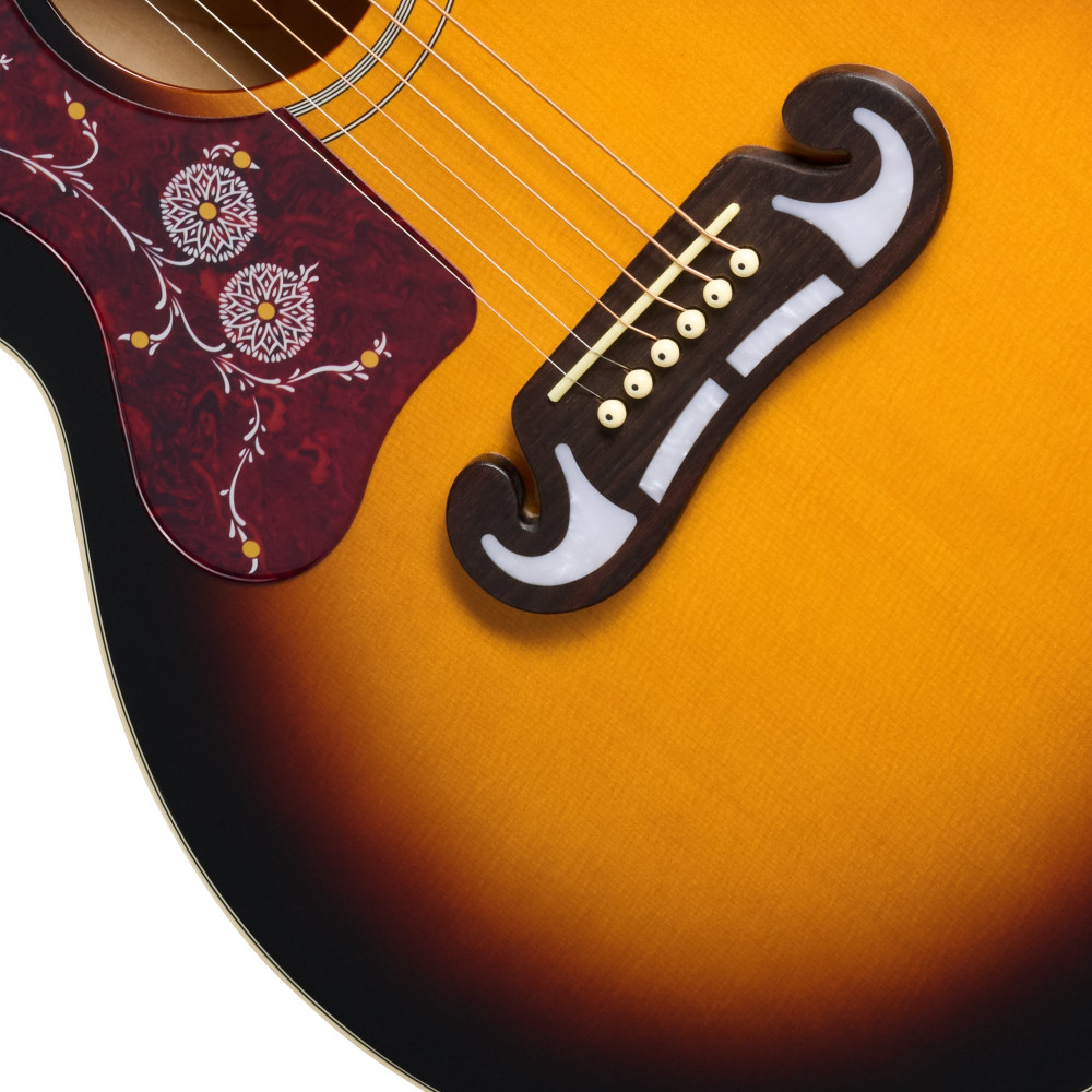 Epiphone J-200 Studio, Left-Handed, Vintage Sunburst
