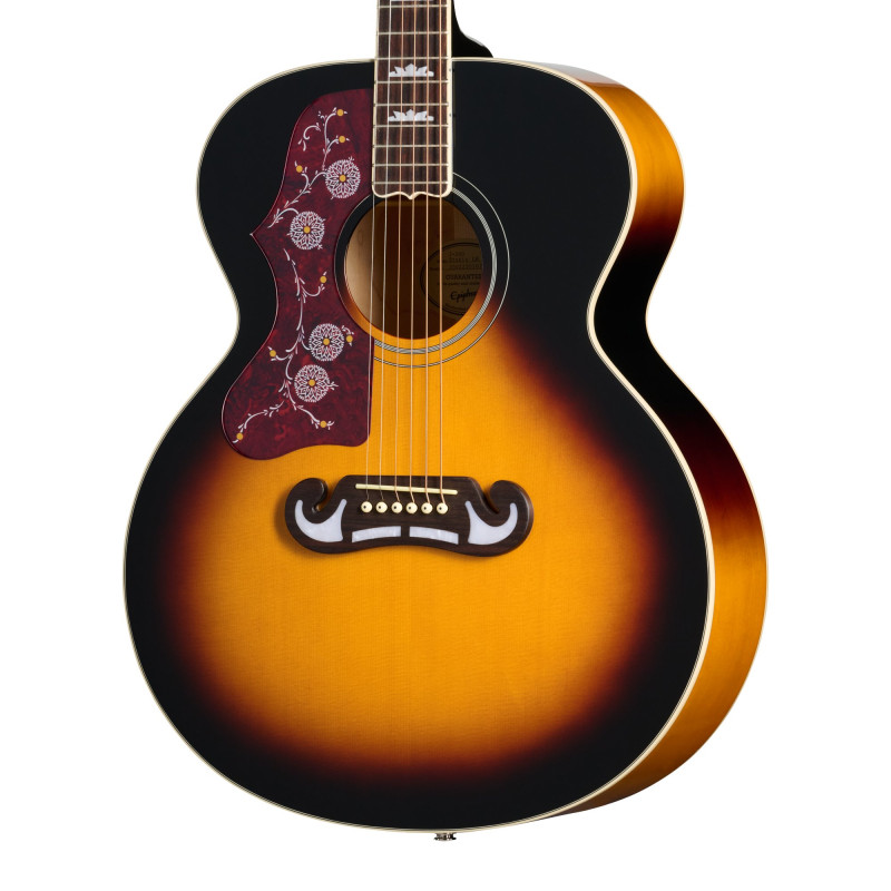 Epiphone J-200 Studio, Left-Handed, Vintage Sunburst