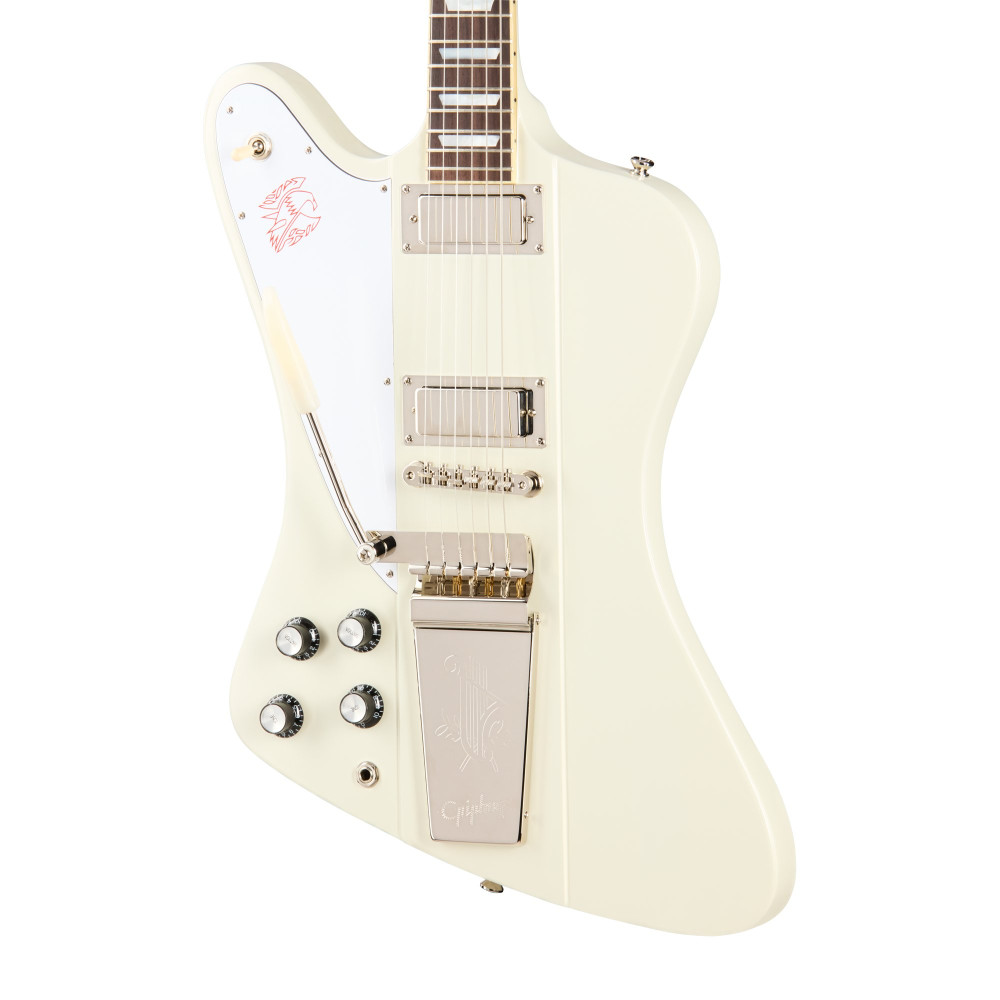 Epiphone IGC 1963 Firebird V Reissue with Maestro Vibrola, Left-Handed, Polaris White