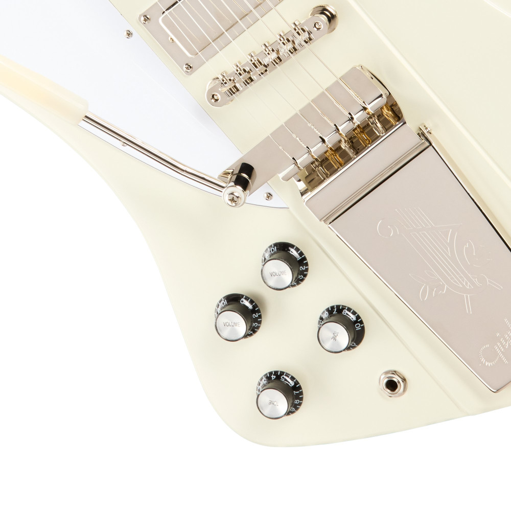 Epiphone IGC 1963 Firebird V Reissue with Maestro Vibrola, Left-Handed, Polaris White