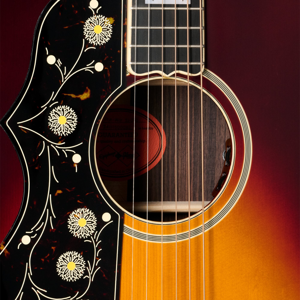 Epiphone IGC Pre-War SJ-200 Rosewood Reissue, Left-Handed, Vintage Sunburst