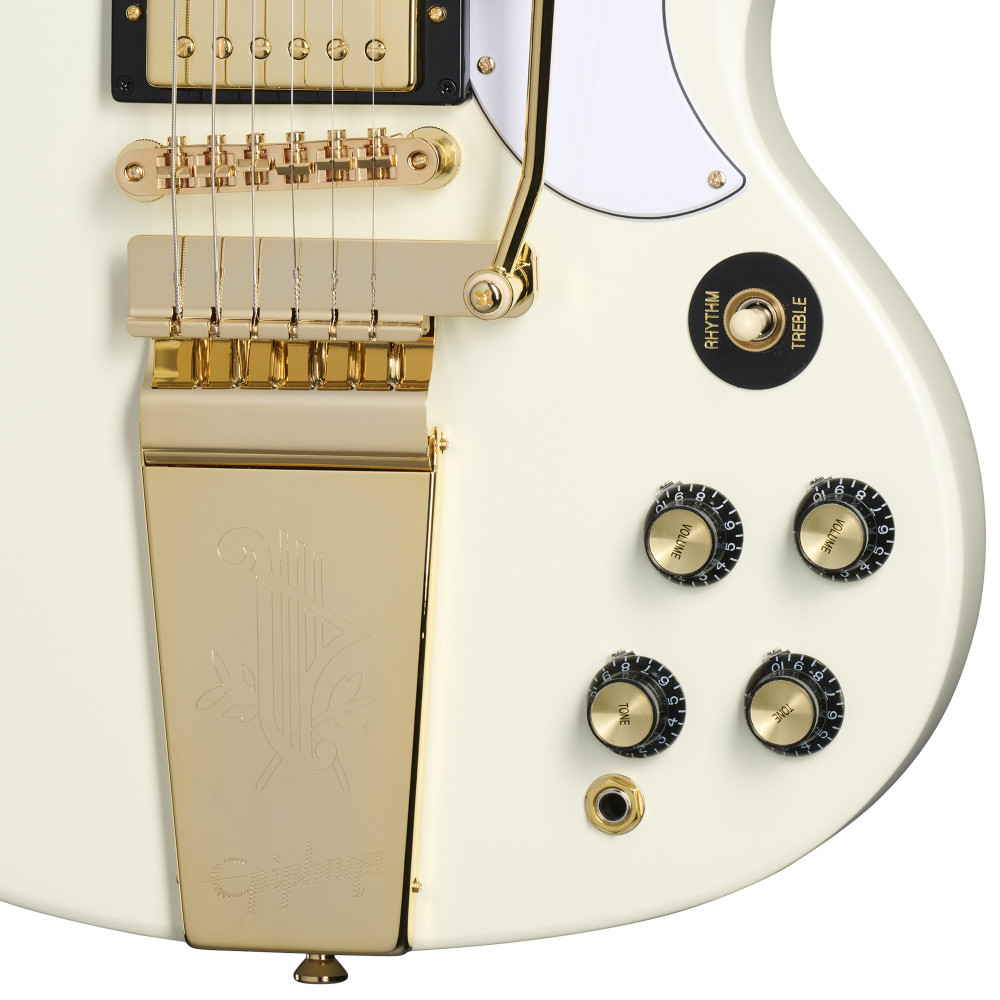 Epiphone IGC 1963 Les Paul SG Custom With Maestro Vibrola, Classic White