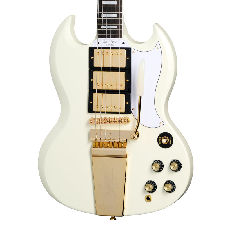 Epiphone IGC 1963 Les Paul SG Custom With Maestro Vibrola, Classic White