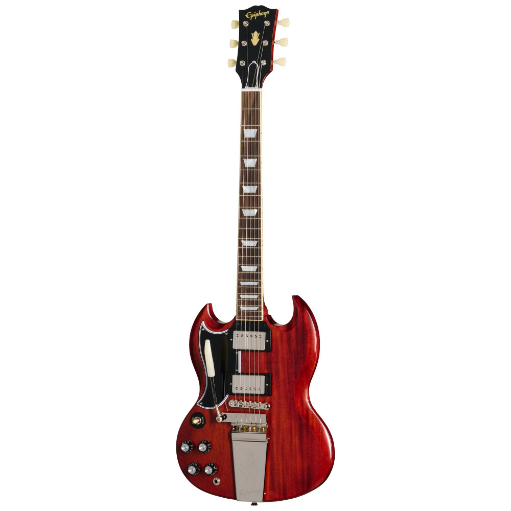 Epiphone IGC 1964 SG Standard Reissue With Maestro Vibrola, Left-Handed, Cherry Red