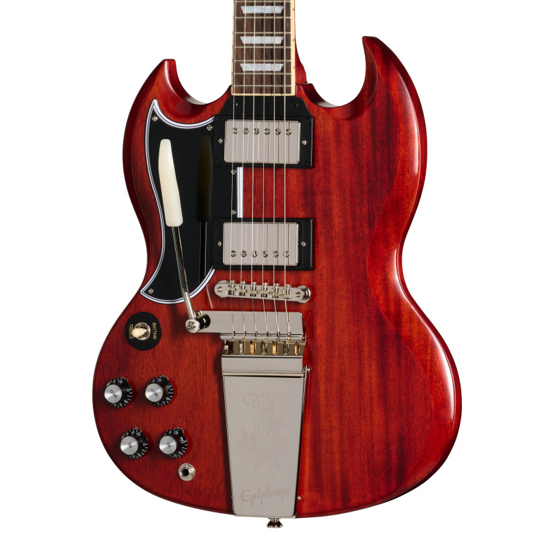 Epiphone IGC 1964 SG Standard Reissue With Maestro Vibrola, Left-Handed, Cherry Red