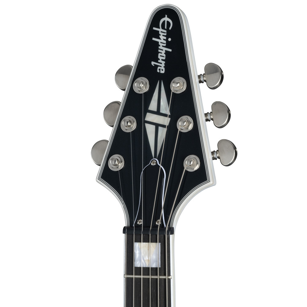 Epiphone Flying V Prophecy, Left-Handed, Aged White Tiger Burst, Exclusive