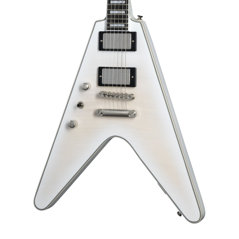 Epiphone Flying V Prophecy, Left-Handed, Aged White Tiger Burst, Exclusive