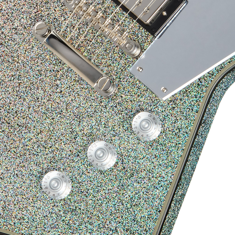 Epiphone Lzzy Hale Explorer Custom, Black Diamond Holographic Sparkle