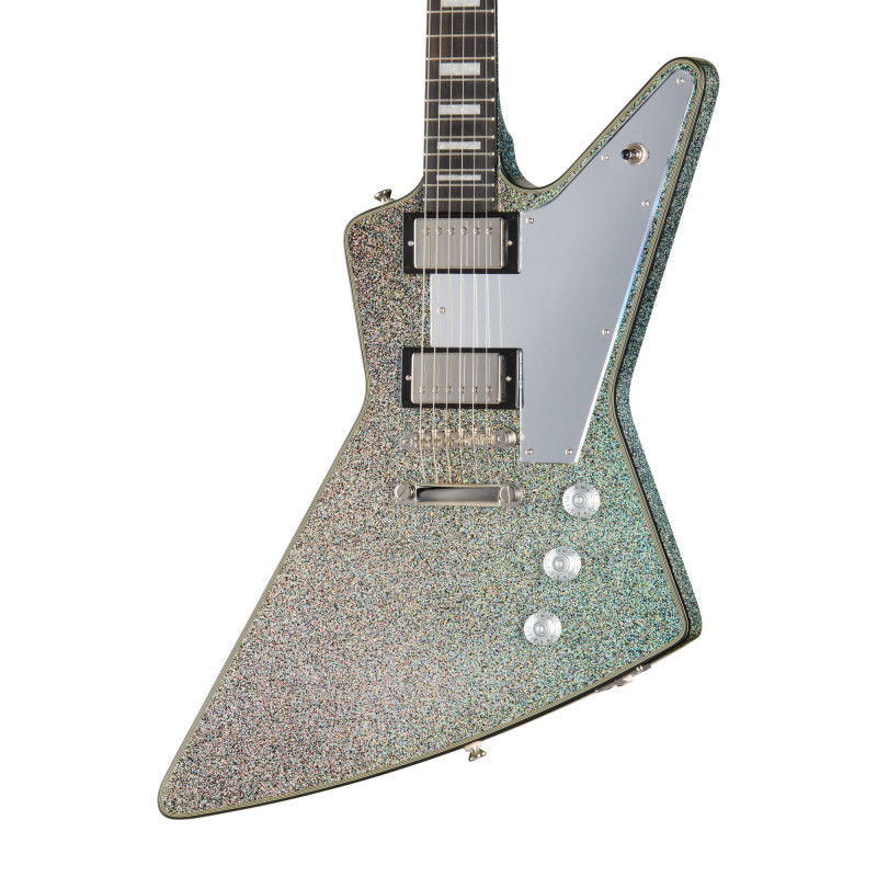 Epiphone Lzzy Hale Explorer Custom, Black Diamond Holographic Sparkle