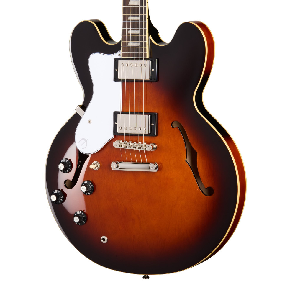 Epiphone Bonehead Riviera, Left-Handed, Dark Tobacco Sunburst
