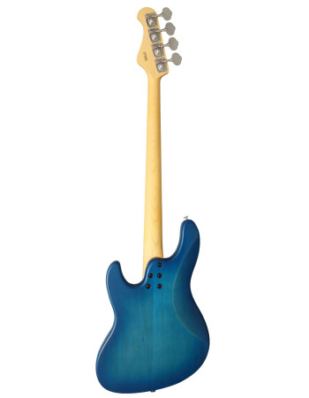 FGN FGBMJ2RTBS Electric Bass,Boundary MJ, FGN Pickups J.J. Style, Transp. Blue Sunb.,Gigbag