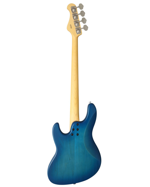 FGN FGBMJ2RTBS Electric Bass,Boundary MJ, FGN Pickups J.J. Style, Transp. Blue Sunb.,Gigbag