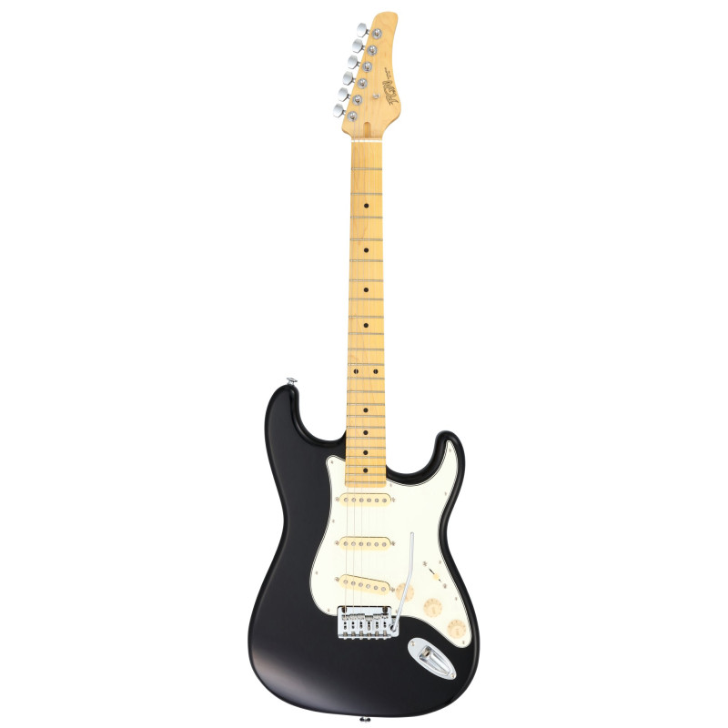 FGN FGBSTMBK Electric Guitar, Boundary ST, 3 x FGN Singlecoil, Black, Gigbag