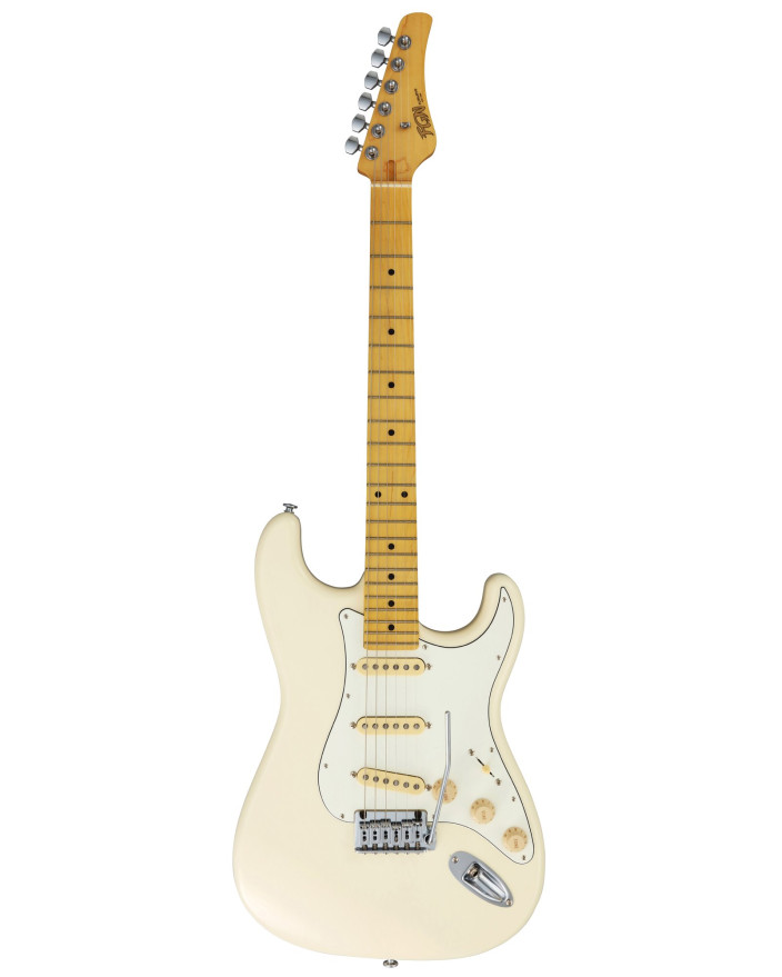 FGN FGBSTMOLW Electric Guitar, Boundary ST, 3 x FGN Singlecoil, Olympic White, Gigbag