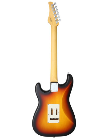 FGN FGBSTR3TS Electric Guitar, Boundary ST, 3 x FGN Singlecoil, 3-Tone Sunburst, Gigbag