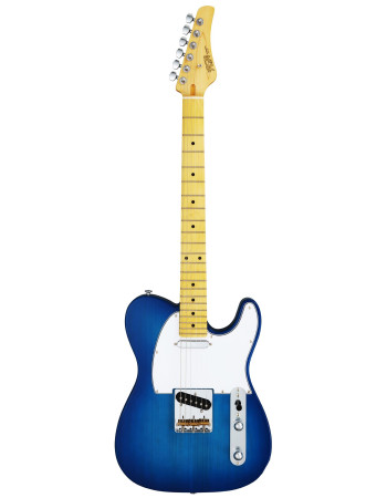 FGN FGBTLMBS Electric Guitar, Boundary TL,FGN Pickups S.S., Transparent Blue Sunb.,Gigbag