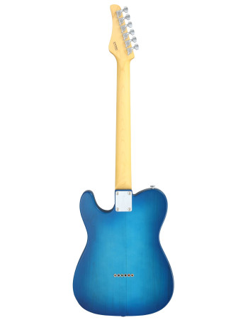 FGN FGBTLMBS Electric Guitar, Boundary TL,FGN Pickups S.S., Transparent Blue Sunb.,Gigbag