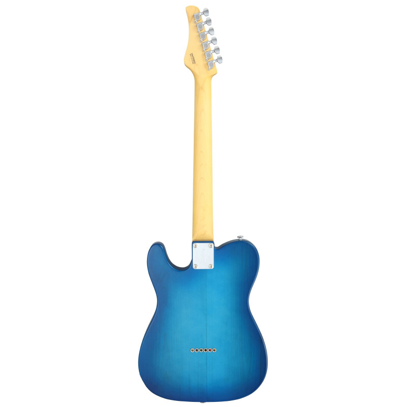 FGN FGBTLMBS Electric Guitar, Boundary TL,FGN Pickups S.S., Transparent Blue Sunb.,Gigbag