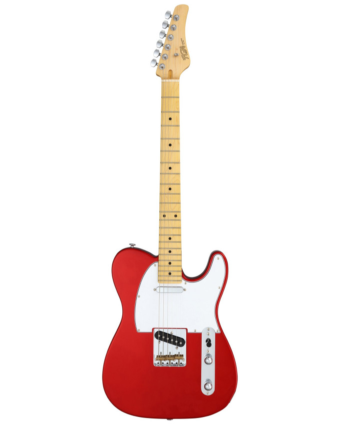 FGN FGBTLMCAR Electric Guitar, Boundary TL, FGN Pickups S.S., Candy Apple Red, Gig Bag