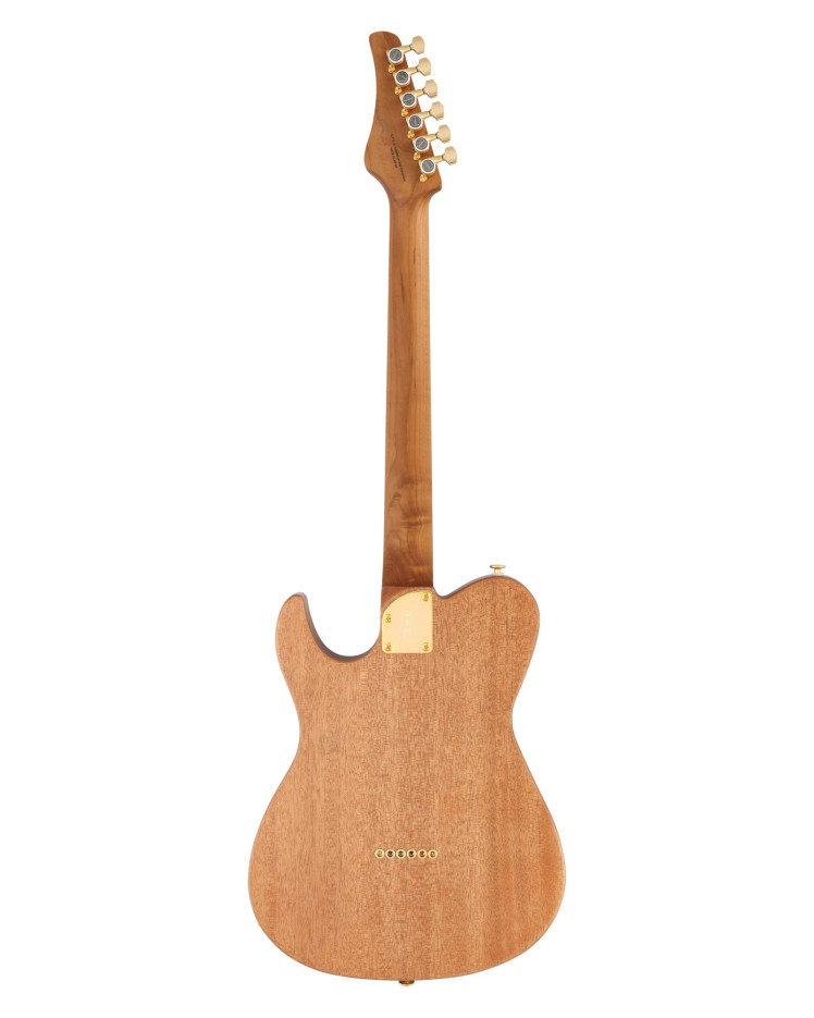 FGN FGEILTEW3HSMR Electric Guitar, Expert Iliad EW, Thinline Body, Natural Flat, Case