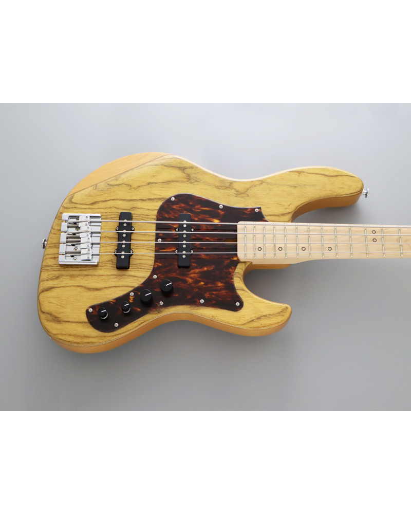 FGN FGEMJ2ASHALMVNT Bass Guitar, Expert Mighty Jazz, Vintge Natural, Softcase