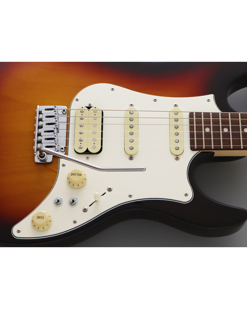 FGN FGEOS2ALRVSB Electric Guitar, Expert Odyssey, Vintage Sunburst, Case