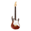 FGN FGEOS2FMRRKG Electric Guitar, Expert Odyssey FM, Ripe Kaki Gradation, Case