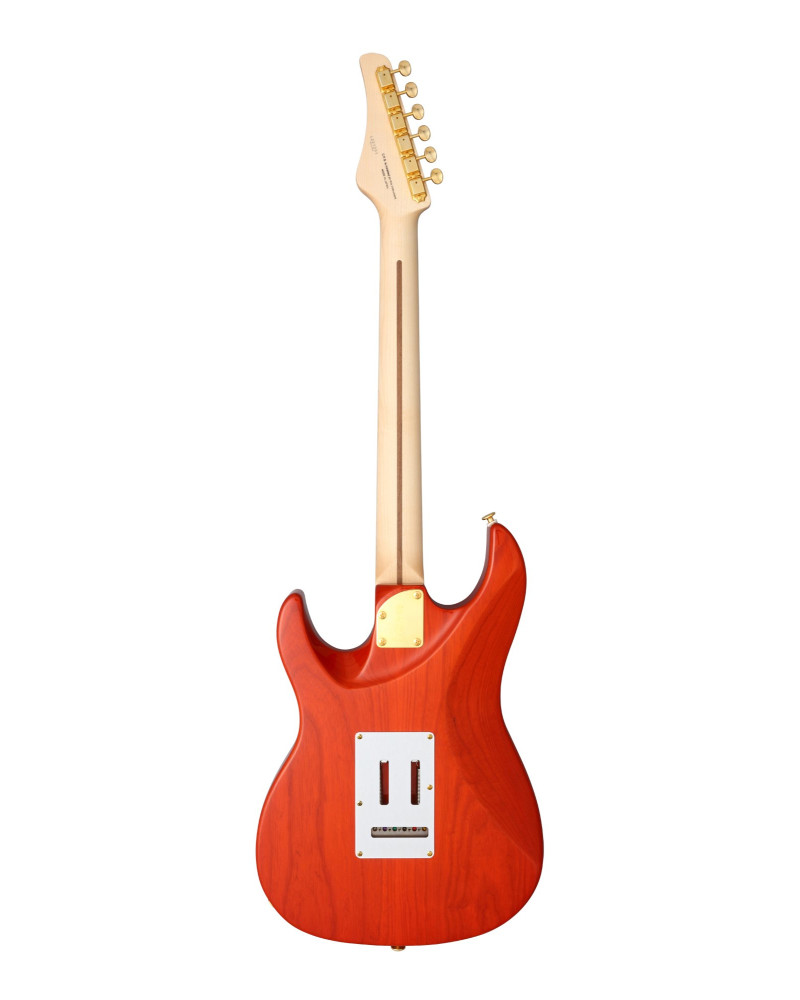 FGN FGEOS2FMRRKG Electric Guitar, Expert Odyssey FM, Ripe Kaki Gradation, Case