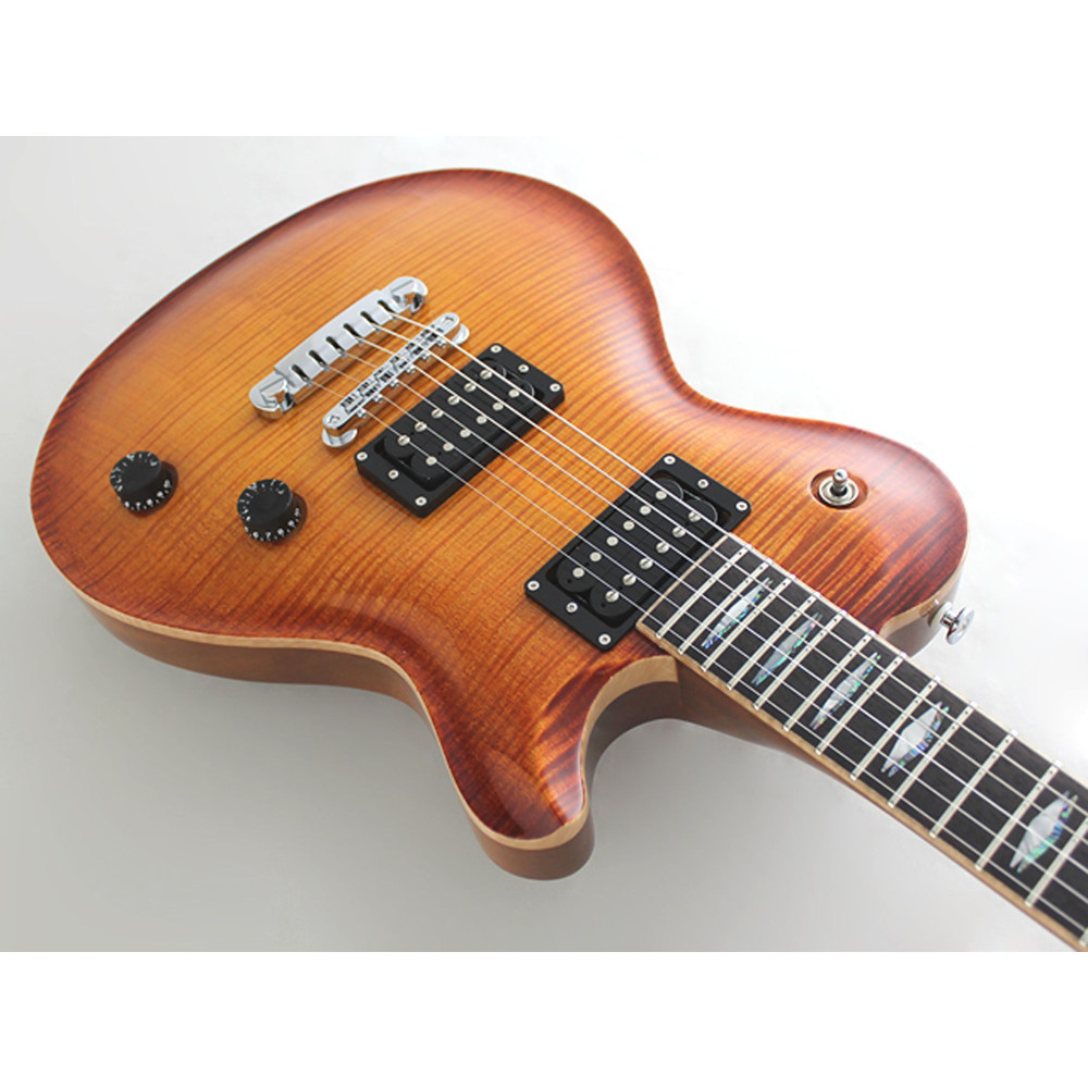 FGN FGFLFMVV Electric Guitar, Expert Flame Flamed Top, Vintage Violin, Case