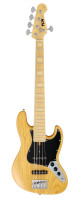 FGN FGJB100MBAHVVNT Bass Guitar, Neo Classic JB-100, 5-String, Vintage Natural, Gig Bag