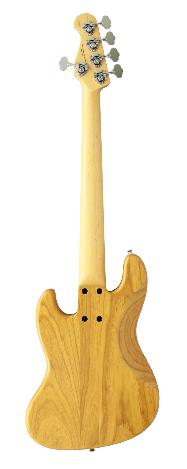 FGN FGJB100MBAHVVNT Bass Guitar, Neo Classic JB-100, 5-String, Vintage Natural, Gig Bag