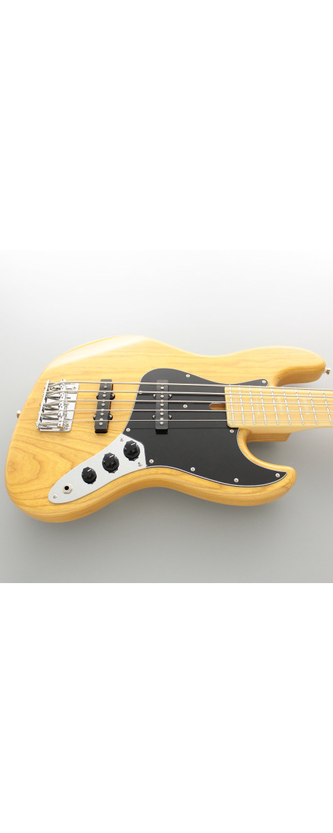 FGN FGJB100MBAHVVNT Bass Guitar, Neo Classic JB-100, 5-String, Vintage Natural, Gig Bag